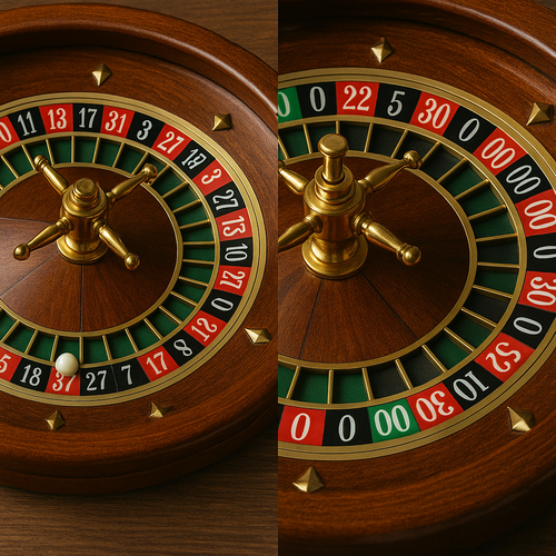 European and American roulette - two similar, but not equal worlds