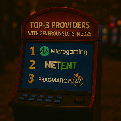 TOP-3 providers with the most generous slots in 2025